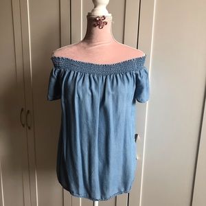 Old Navy off the shoulder jean top
